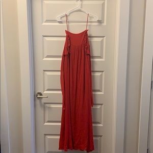 Red Zara maxi dress